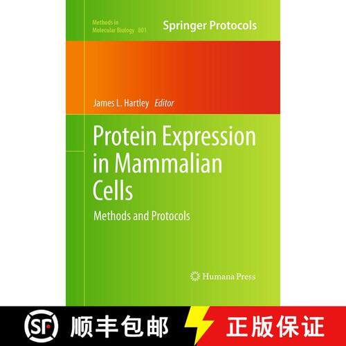 【3-4周达】Protein Expression in Mammalian Cells : Methods and Protocols (Softcover reprint of the or... [9781493961603]