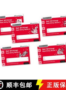 【3-4周达】Read Write Inc. Phonics: Get Writing! Red Ditty Books 1-5 Mixed Pack of 5 [9780198373902]
