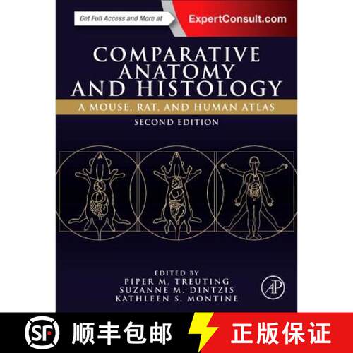 【3-4周达】精装 Comparative Anatomy and Histology: A Mouse, Rat, and Human Atlas [9780128029008]
