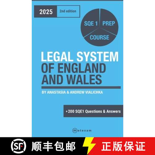 【3-4周达】Legal System of England and Wales. Second Edition. 2025: SQE 1 Prep Course [9781917053327]