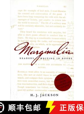 【3-4周达】Marginalia: Readers Writing in Books [9780300097207]
