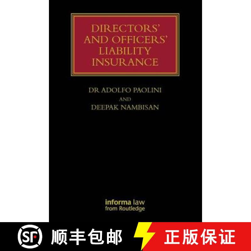 【3-4周达】Directors' and Officers' Liability Insurance [9781843116301]
