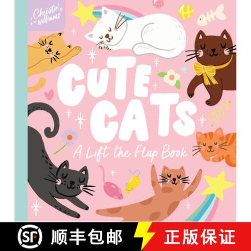 【3-4周达】精装 Cute Cats: A Lift the Flap Book [9781923091597]