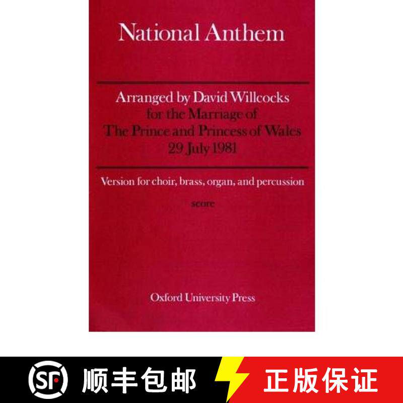 【3-4周达】National Anthem: Full score (brass version) - The National Anthem Full Score (Brass Version) [9780193387287]