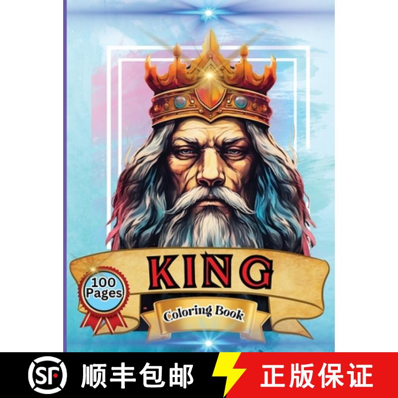 【3-4周达】King Coloring Book: Cute and Lovable King Crown Coloring Book For All Ages. Large Print De... [9784459714688]