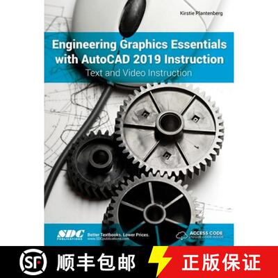 【3-4周达】Engineering Graphics Essentials with AutoCAD 2019 Instruction [9781630571917]