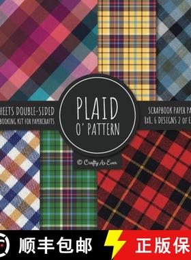 【3-4周达】Plaid O' Pattern Scrapbook Paper Pad 8x8 Scrapbooking Kit for Papercrafts, Cardmaking, DIY... [9781951373269]