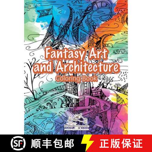 【3-4周达】Fantasy Art and Architecture Coloring Book [9781683774594]