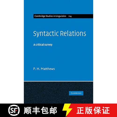 【3-4周达】精装 Syntactic Relations: A Critical Survey - Syntactic Relations: A Critical Survey [9780521845762]