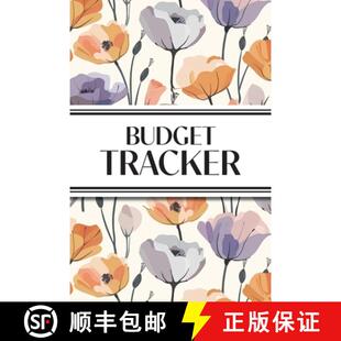 【3-4周达】Budget Tracker (Purple and Orange Flowers): 6x9 Monthly Finance Organizer for Expenses, Sa... [9781834120331]
