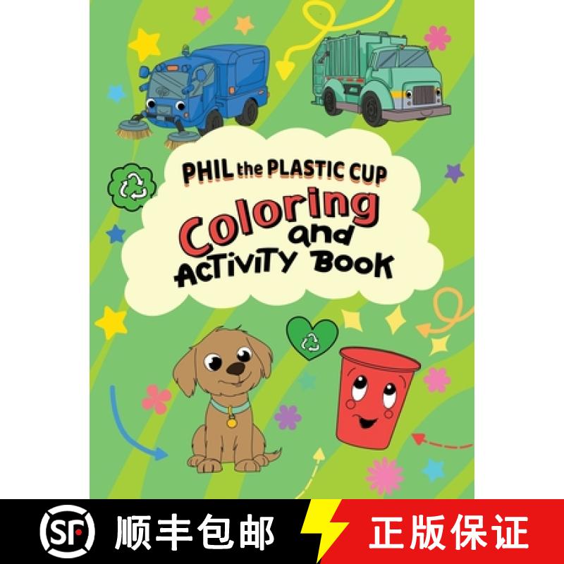 【3-4周达】Phil the Plastic Cup Coloring and Activity Book [9798992567144]