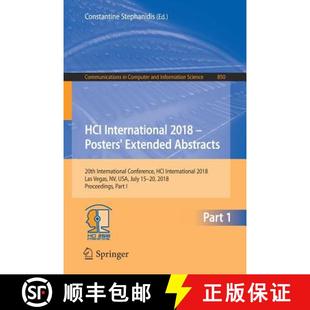 Extended 2018 Abstracts I... HCI Conference 4周达 9783319922690 International 20th Posters