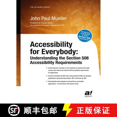 【3-4周达】Accessibility for Everybody: Understanding the Section 508 Accessibility Requirements (Fir... [9781430254485]