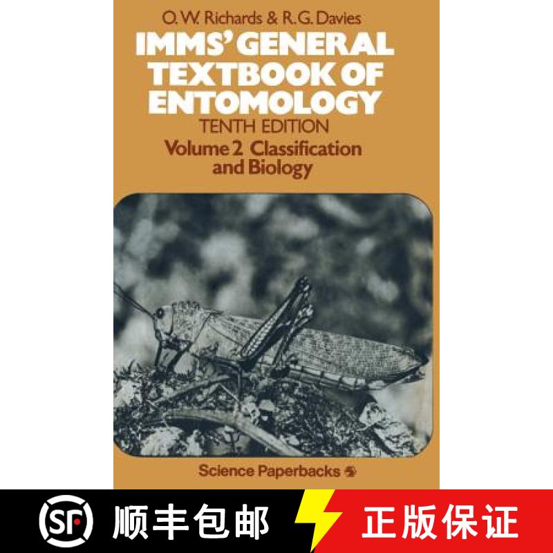 【3-4周达】Imms' General Textbook of Entomology: Volume 2: Classification and Biology [9780412152306]