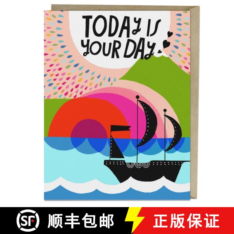 【3-4周达】6-Pack Lisa Congdon for Em & Friends Women Today is Your Day Card [9781642448788]