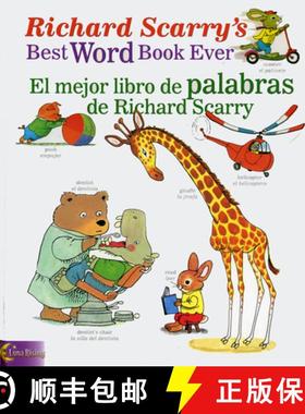 【3-4周达】Richard Scarry's Best Word Book Ever / El Mejor Libro De Palabras De Richard Scarry [9780873588737]