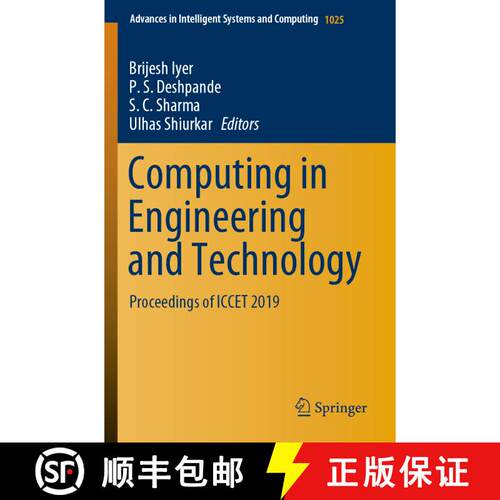 【3-4周达】Computing in Engineering and Technology: Proceedings of ICCET 2019 [9789813295179]