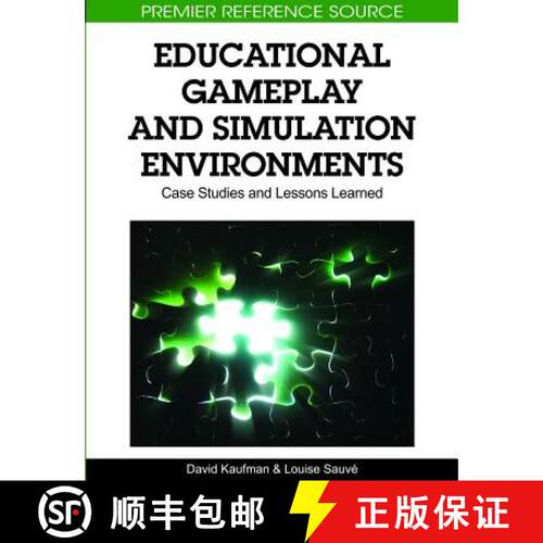 【3-4周达】精装 Educational Gameplay and Simulation Environments: Case Studies and Lessons Learned [9781615207312]