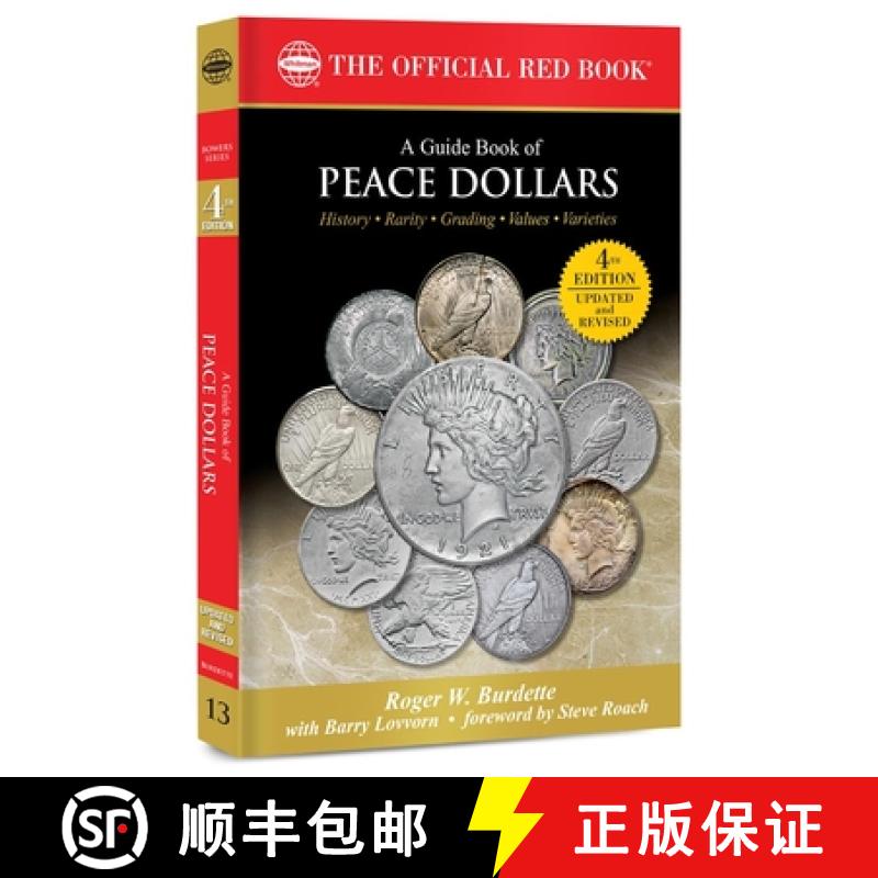 【3-4周达】A Peace Dollars: History, Rarity, Grading, Values, Varieties [9780794847302]