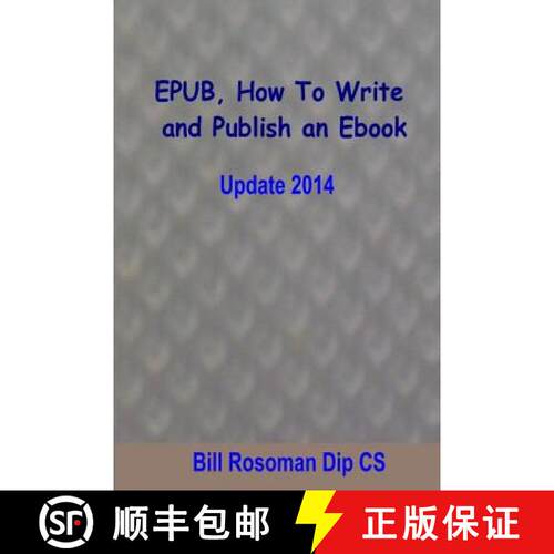 【3-4周达】EPUB, How To Write and Publish an Ebook [9781927157237]
