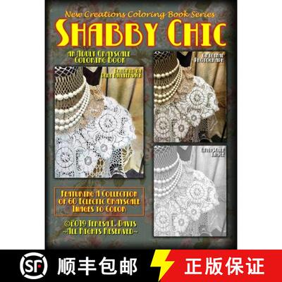 【3-4周达】New Creations Coloring Book Series: Shabby Chic [9781951363017]