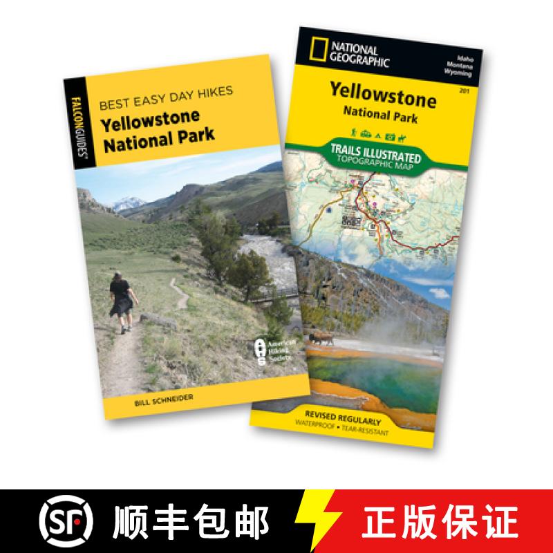 【3-4周达】Best Easy Day Hiking Guide and Trail Map Bundle: Yellowstone National Park [9781493079940]