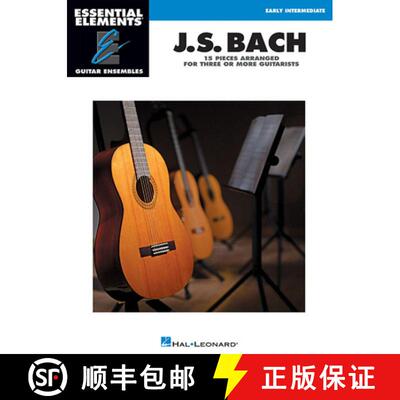 【3-4周达】J.S. Bach: 15 Pieces Arranged for Three or More Guitarists [9781480360457]