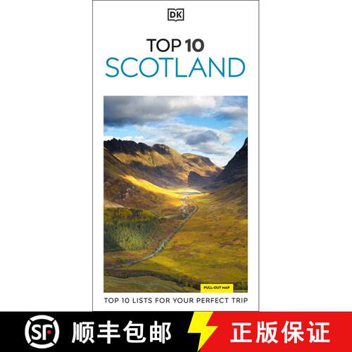 【3-4周达】DK Top 10 Scotland: Top 10 lists for your perfect trip, plus an all-weather folded map [9780241708620]