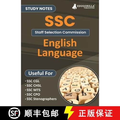 【3-4周达】Study Notes for English Language - Topicwise Notes for CGL, CHSL, SSC MTS, CPO and Other S... [9789355566225]