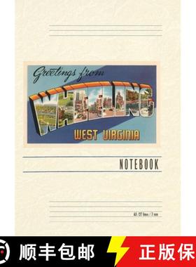 预订 Vintage Lined Notebook Greetings from Wheeling, West Virginia [9798385456710]