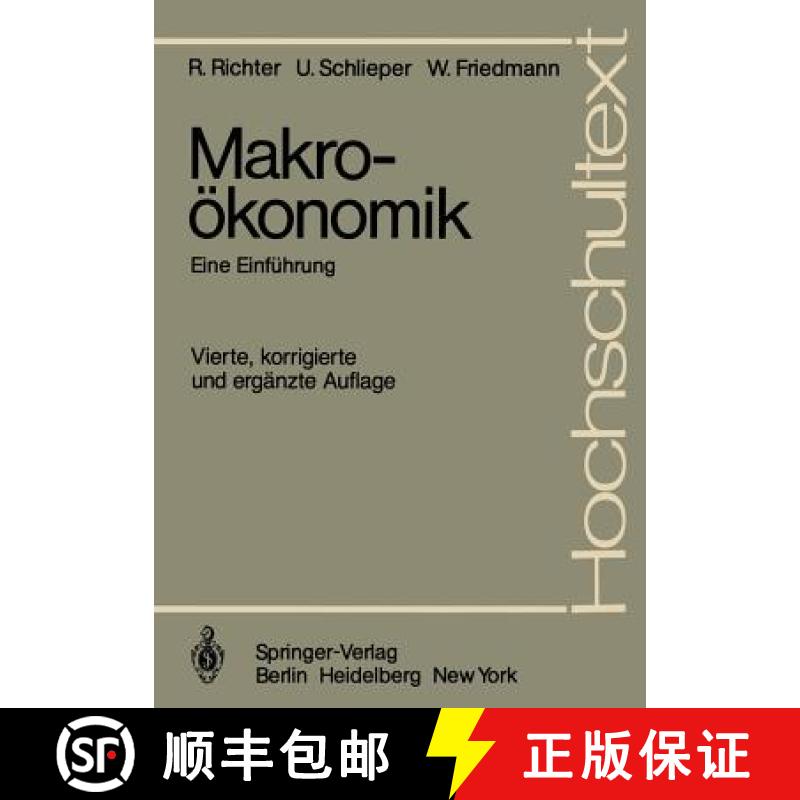 【3-4周达】Makroökonomik: Eine Einführung [9783540109983]