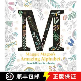 Alphabet Beautiful Colouring Maggie for 4周达 9781837330140 Magoo Letters Amazing