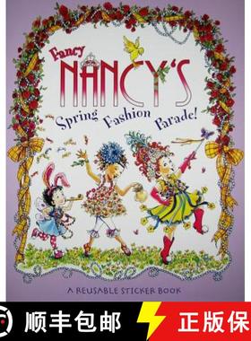 【3-4周达】Fancy Nancy's Fashion Parade! Reusable Sticker Book [9780061236013]