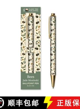【3-4周达】Jade Mosinski: Garden Bees Boxed Decorative Ballpoint Pen [9781835625620]