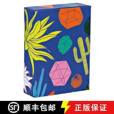 【3-4周达】Teneues - Playing Cards: Cactus Party, 54 Cards, Embossed Full Color, Eighties Aesthetic, ... [9781623258528]