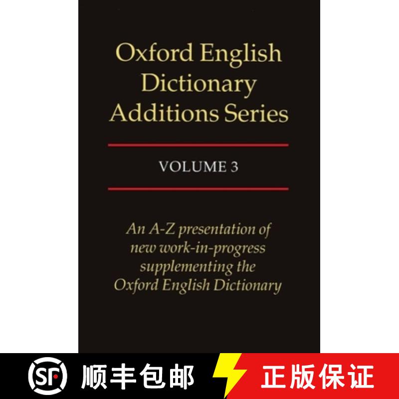 【3-4周达】Oxford English Dictionary Additions Series, Volume III [9780198600275]