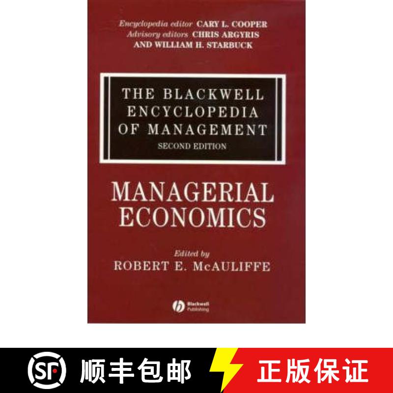 【2-3周达】The Blackwell Encyclopedia Of Management - Managerial Economics V 8 2E [Wiley经济学] [9781405100663]