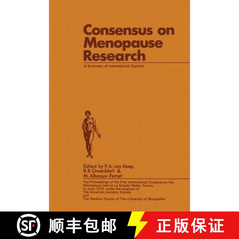 【3-4周达】Consensus on Menopause Research : A Summary of International Opinion [9789401171816]