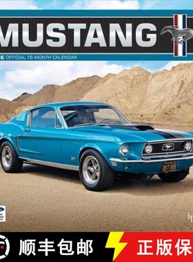 【3-4周达】Ford Mustang Official 2026 12 X 24 Inch (Hanging) Monthly Square Wall Calendar Foil Stampe... [9798330701650]