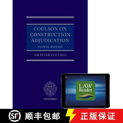 【3-4周达】精装 Coulson on Construction Adjudication (Book and Digital Pack) [With eBook] [9780198838623]