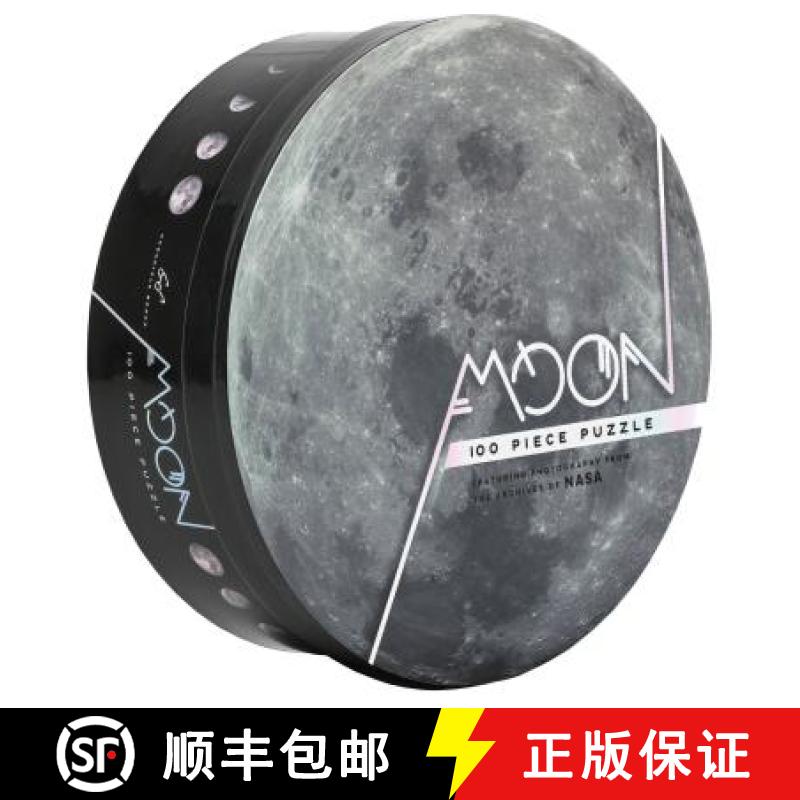 【3-4周达】100 Piece Moon Puzzle: Featuring Photography from the Archives of NASA (Space Puzzles, Pho... [9781452176390]