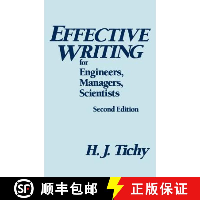 【3-4周达】Effective Writing For Engineers, Managers, Scientists, Second Edition [Wiley统计学] [9780471807087]