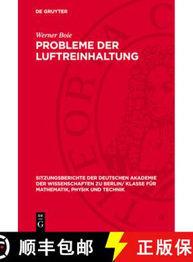 预订 Probleme Der Luftreinhaltung [9783112774984]