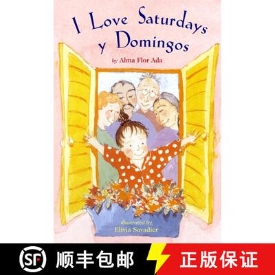 【3-4周达】精装 I Love Saturdays y Domingos [9780689318191]