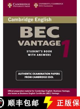 【3-4周达】Cambridge BEC Vantage 1: Practice Tests from the University of Cambridge Local Examination... [9780521753043]
