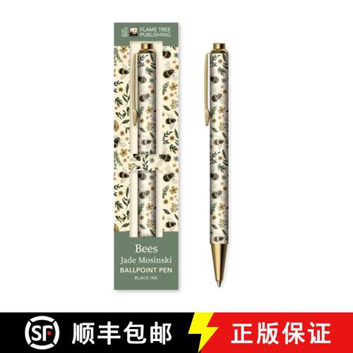【3-4周达】Jade Mosinski: Garden Bees Boxed Decorative Ballpoint Pen [9781835625620]
