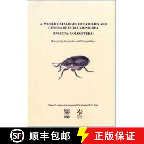 预订 A World Catalogue of Families and Genera of Curculionoidea: (Insecta:Coleoptera) - (Excepting Sc... [9788460599944]