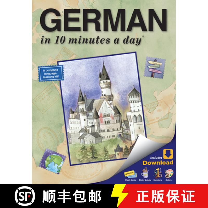 【3-4周达】German in 10 Minutes a Day: Language Course for Beginning and Advanced Study. Includes Wor... [9781931873314]