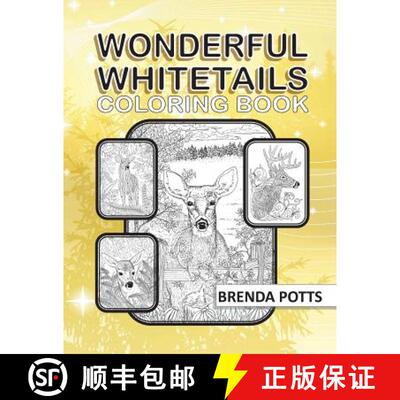【3-4周达】Wonderful Whitetails: Coloring Book [9780988327245]