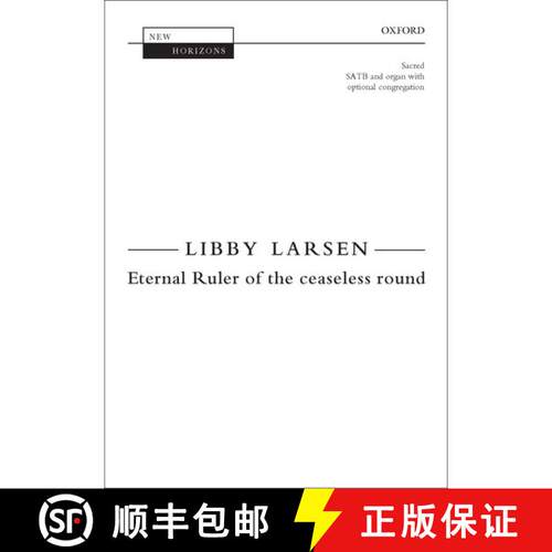 【3-4周达】Eternal Ruler of the ceaseless round: Vocal score (Vocal score) [9780193404809]